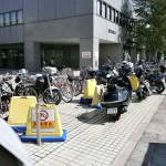 京橋市税事務所の駐輪場の画像