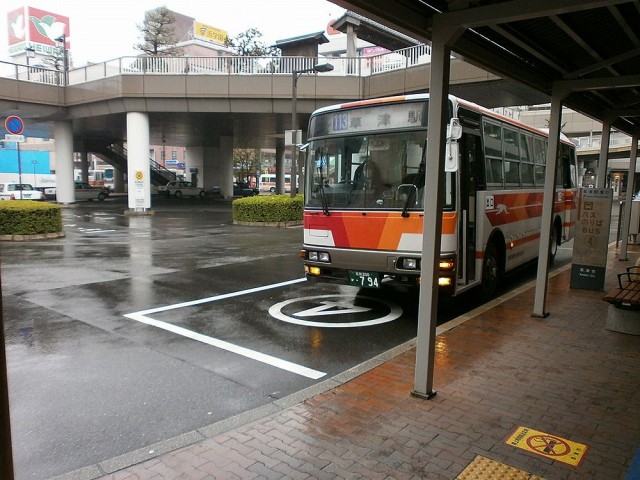 ＪＲ草津駅からバスで市役所