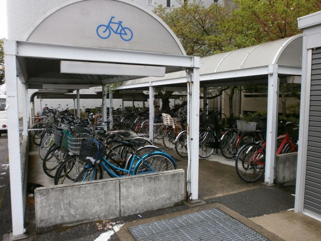 貝塚市役所自転車置き場