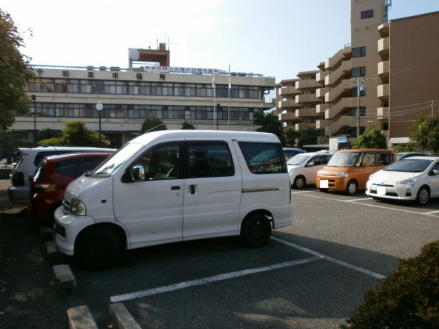 和泉市役所の駐車場